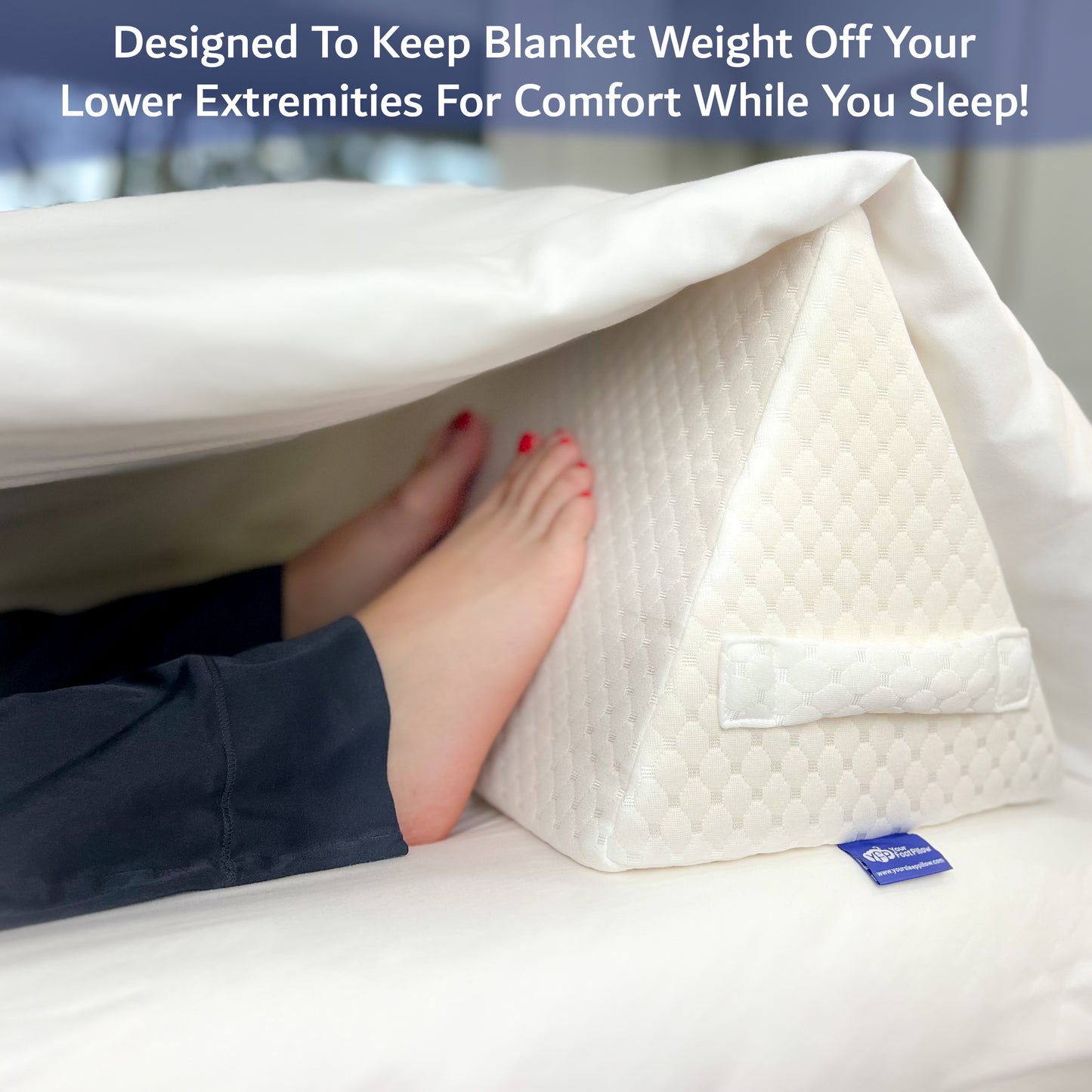Triangle Wedge Foot Pillow