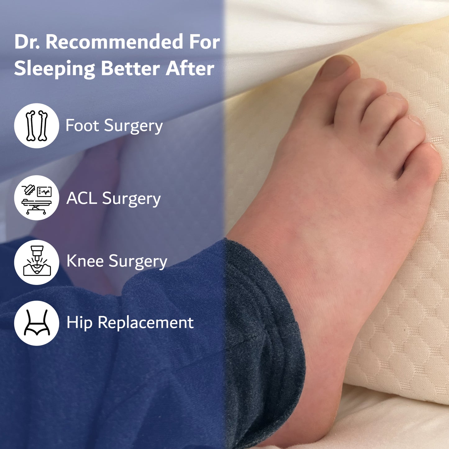 Triangle Wedge Foot Pillow
