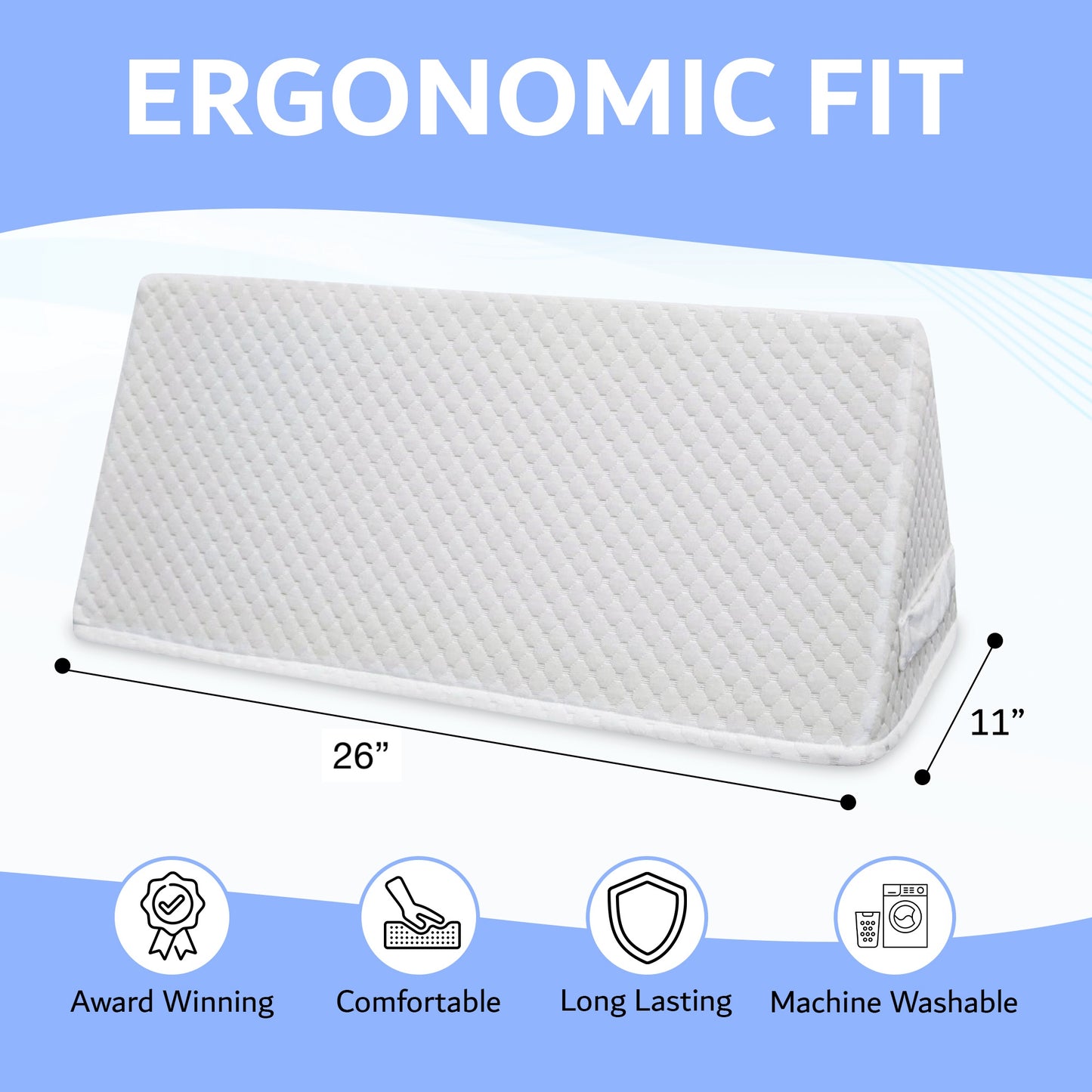 Triangle Wedge Foot Pillow