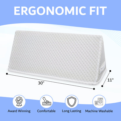 Your Foot Pillow Triangle Wedge Foot Pillow, Leg elevation, Back, Lumbar, Blanket Elevation Pillow For Rest Less Leg and Ankle Support